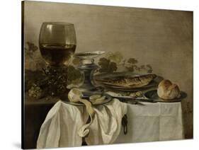 Still Life with a Fish, 1647-Pieter Claesz-Stretched Canvas