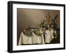 Still Life with a Gilt Cup-Willem Claesz Heda-Framed Art Print