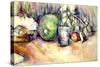 Still Life with a Glass, 1902-06-Paul Cézanne-Stretched Canvas