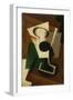 Still Life with a Glass, 1917 (Oil on Panel)-Juan Gris-Framed Giclee Print