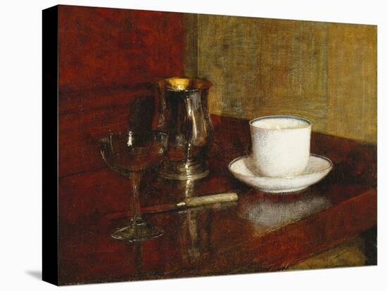 Still Life with a Glass Cup-Henri Fantin-Latour-Stretched Canvas