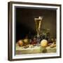 Still Life with a Glass of Champagne, 1855-Johann Wilhelm Preyer-Framed Giclee Print