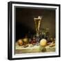 Still Life with a Glass of Champagne, 1855-Johann Wilhelm Preyer-Framed Giclee Print