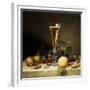 Still Life with a Glass of Champagne, 1855-Johann Wilhelm Preyer-Framed Giclee Print