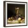 Still Life with a Glass of Champagne, 1855-Johann Wilhelm Preyer-Framed Giclee Print