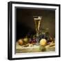 Still Life with a Glass of Champagne, 1855-Johann Wilhelm Preyer-Framed Giclee Print