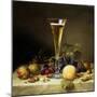 Still Life with a Glass of Champagne, 1855-Johann Wilhelm Preyer-Mounted Giclee Print