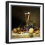 Still Life with a Glass of Champagne, 1855-Johann Wilhelm Preyer-Framed Premium Giclee Print