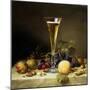 Still Life with a Glass of Champagne, 1855-Johann Wilhelm Preyer-Mounted Premium Giclee Print