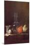 Still Life with a Glass-Jean-Baptiste Simeon Chardin-Mounted Art Print