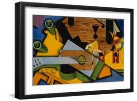 Still Life with a Guitar, 1913-Juan Gris-Framed Giclee Print