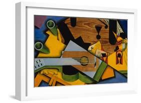 Still Life with a Guitar, 1913-Juan Gris-Framed Giclee Print