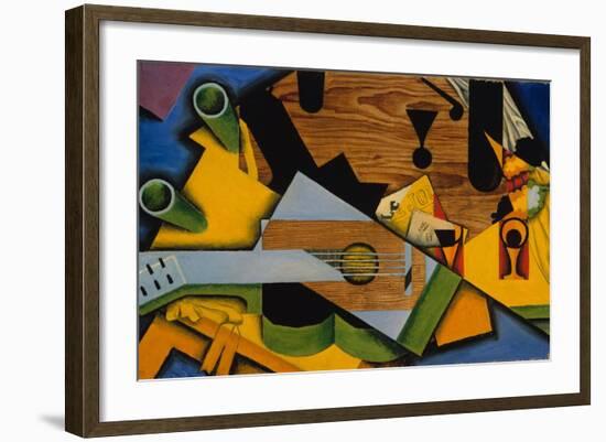 Still Life with a Guitar, 1913-Juan Gris-Framed Giclee Print