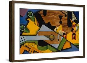 Still Life with a Guitar, 1913-Juan Gris-Framed Giclee Print