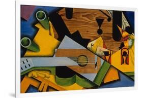 Still Life with a Guitar, 1913-Juan Gris-Framed Giclee Print