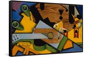 Still Life with a Guitar, 1913-Juan Gris-Framed Stretched Canvas
