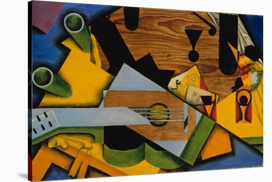 Still Life with a Guitar, 1913-Juan Gris-Stretched Canvas