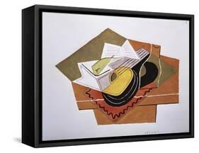 Still Life with a Guitar, c.1920-Juan Gris-Framed Stretched Canvas