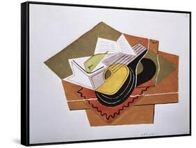 Still Life with a Guitar, c.1920-Juan Gris-Framed Stretched Canvas