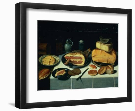 Still Life with a Ham-Floris van Schooten-Framed Giclee Print