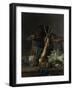 Still Life with a Hare and a Black Rooster-Cornelis Lelienbergh-Framed Art Print