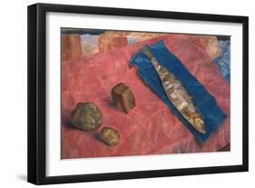 Still Life with a Herring, 1918-Kosjma Ssergej Petroff-Wodkin-Framed Giclee Print