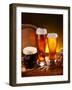 Still Life with a Keg of Beer and Draft Beer by the Glass.-Volff-Framed Photographic Print