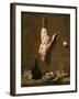 Still Life with a Leg of Veal, French Painting of 18th Century-Jean-Baptiste Oudry-Framed Giclee Print