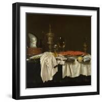 Still Life with a Lobster, C. 1650-1660-Willem Claesz Heda-Framed Giclee Print