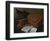 Still Life with a Lute and a Guitar-Nicolas Henri Jeaurat de Bertry-Framed Giclee Print