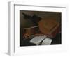 Still Life with a Lute and a Guitar-Nicolas Henri Jeaurat de Bertry-Framed Giclee Print