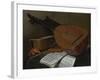 Still Life with a Lute and a Guitar-Nicolas Henri Jeaurat de Bertry-Framed Giclee Print