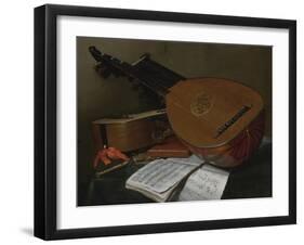 Still Life with a Lute and a Guitar-Nicolas Henri Jeaurat de Bertry-Framed Giclee Print