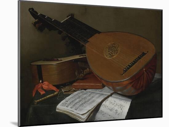 Still Life with a Lute and a Guitar-Nicolas Henri Jeaurat de Bertry-Mounted Giclee Print