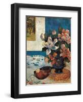 Still Life with a Mandolin-Paul Gauguin-Framed Art Print