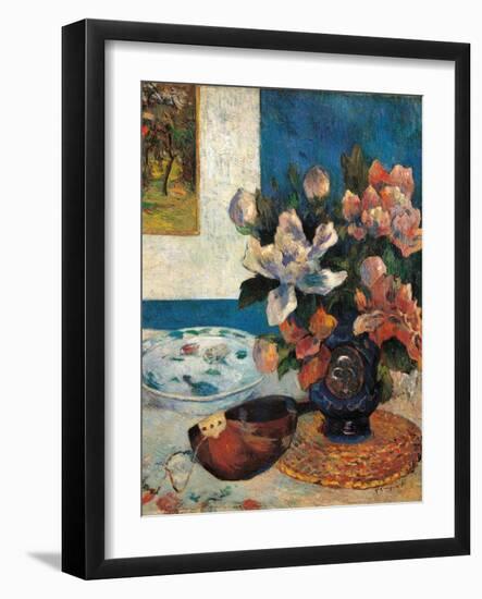 Still Life with a Mandolin-Paul Gauguin-Framed Art Print