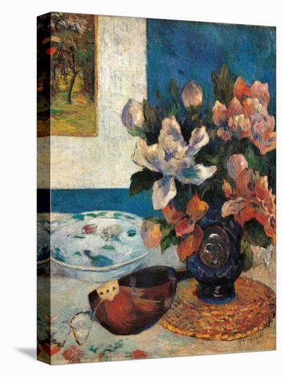 Still Life with a Mandolin-Paul Gauguin-Stretched Canvas