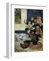 Still Life with a Mandolin-Paul Gauguin-Framed Art Print