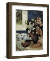 Still Life with a Mandolin-Paul Gauguin-Framed Art Print