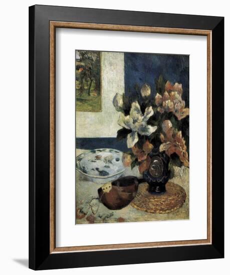 Still Life with a Mandolin-Paul Gauguin-Framed Art Print