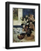 Still Life with a Mandolin-Paul Gauguin-Framed Art Print