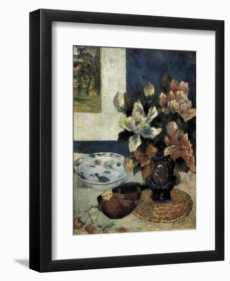 Still Life with a Mandolin-Paul Gauguin-Framed Art Print