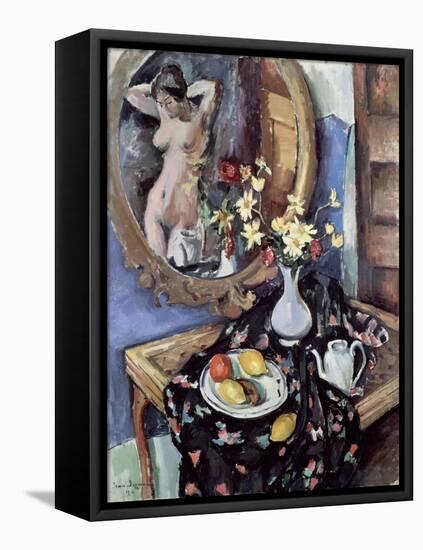 Still Life with a Mirror, 1912-Jean Joveneau-Framed Stretched Canvas