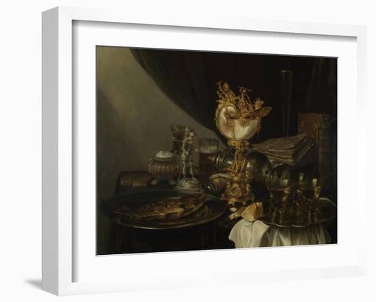 Still Life with a Nautilus Cup, C. 1645-Gerrit Willemsz Heda-Framed Giclee Print