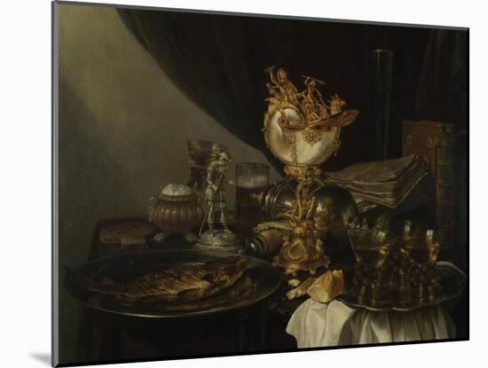 Still Life with a Nautilus Cup, C. 1645-Gerrit Willemsz Heda-Mounted Giclee Print