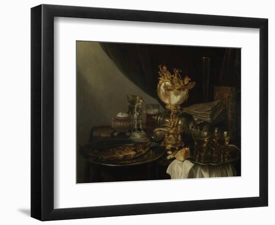 Still Life with a Nautilus Cup, C. 1645-Gerrit Willemsz Heda-Framed Giclee Print