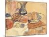 Still life with a Pitcher and Fruit-Paul Gauguin-Mounted Giclee Print