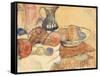 Still life with a Pitcher and Fruit-Paul Gauguin-Framed Stretched Canvas