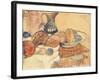 Still life with a Pitcher and Fruit-Paul Gauguin-Framed Giclee Print