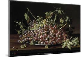 Still Life with a Plate of Grapes, 1771-Luis Egidio Melendez-Mounted Giclee Print